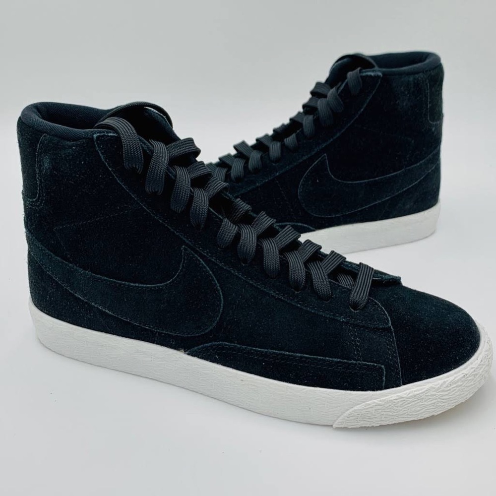 Nike Blazer 77’ Mid Top Shoes White Black Suede Womans New With Box - Picture 6 of 6